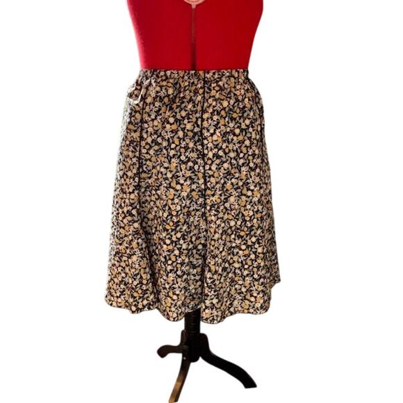 CJ Banks Plus 2X Lined‎ Floral Midi Skirt – A‑Line Cottagecore Boho Pull‑… - Picture 2 of 8